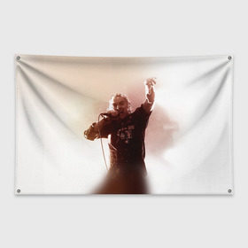 Флаг-баннер с принтом Горшок в Тюмени, 100% полиэстер | размер 67 х 109 см, плотность ткани — 95 г/м2; по краям флага есть четыре люверса для крепления | король и шут