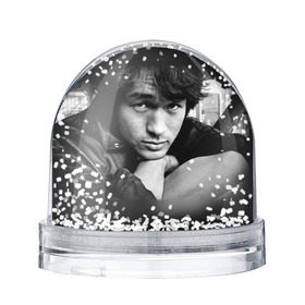 Снежный шар с принтом Цой 1 в Тюмени, Пластик | Изображение внутри шара печатается на глянцевой фотобумаге с двух сторон | группа кино | цой