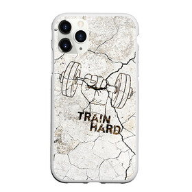 Чехол для iPhone 11 Pro Max матовый с принтом Train hard 5 в Тюмени, Силикон |  | Тематика изображения на принте: bodybuilding | no pain no gain | train hard | бодибилдинг | качалка | пауэрлифинг | тренажерный | фитнес