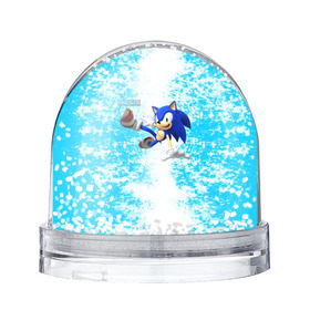 Снежный шар с принтом Sonic в Тюмени, Пластик | Изображение внутри шара печатается на глянцевой фотобумаге с двух сторон | sonic | еж | игра | соник