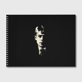 Альбом для рисования с принтом Есенин в Тюмени, 100% бумага
 | матовая бумага, плотность 200 мг. | Тематика изображения на принте: есенин