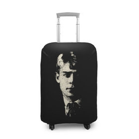 Чехол для чемодана 3D с принтом Есенин в Тюмени, 86% полиэфир, 14% спандекс | двустороннее нанесение принта, прорези для ручек и колес | есенин