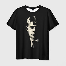 Мужская футболка 3D с принтом Есенин в Тюмени, 100% полиэфир | прямой крой, круглый вырез горловины, длина до линии бедер | Тематика изображения на принте: есенин