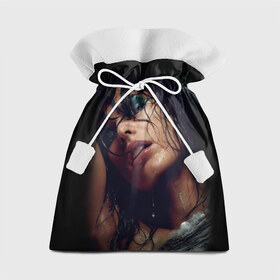 Подарочный 3D мешок с принтом Страстная девушка в Тюмени, 100% полиэстер | Размер: 29*39 см | Тематика изображения на принте: красивая | модель | мокрая | страстная девушка