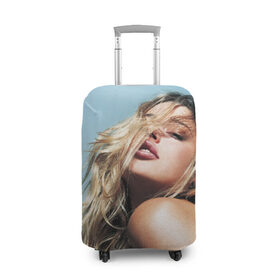 Чехол для чемодана 3D с принтом Страстная девушка, красивая в Тюмени, 86% полиэфир, 14% спандекс | двустороннее нанесение принта, прорези для ручек и колес | красивая | модель | страстная девушка