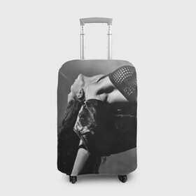 Чехол для чемодана 3D с принтом Девушка на пилоне в Тюмени, 86% полиэфир, 14% спандекс | двустороннее нанесение принта, прорези для ручек и колес | девушка | красивая | на пилоне | страстная | танец