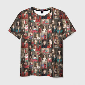Мужская футболка 3D с принтом K-pop коллаж в Тюмени, 100% полиэфир | прямой крой, круглый вырез горловины, длина до линии бедер | cl корея | k pop | айдолы | девушки | коллаж