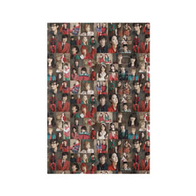 Обложка для паспорта матовая кожа с принтом K-pop коллаж в Тюмени, натуральная матовая кожа | размер 19,3 х 13,7 см; прозрачные пластиковые крепления | Тематика изображения на принте: cl корея | k pop | айдолы | девушки | коллаж
