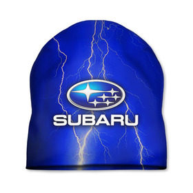 Шапка 3D с принтом Subaru в Тюмени, 100% полиэстер | универсальный размер, печать по всей поверхности изделия | sti | subaru | wrx | сти | субару