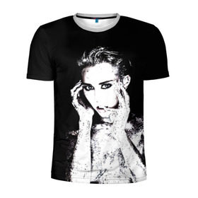 Мужская футболка 3D спортивная с принтом Miley в Тюмени, 100% полиэстер с улучшенными характеристиками | приталенный силуэт, круглая горловина, широкие плечи, сужается к линии бедра | Тематика изображения на принте: cyrus | miley | майли | музыка | сайрус