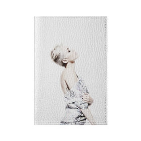 Обложка для паспорта матовая кожа с принтом Miley в Тюмени, натуральная матовая кожа | размер 19,3 х 13,7 см; прозрачные пластиковые крепления | cyrus | miley | майли | музыка | сайрус