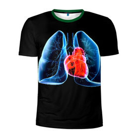 Мужская футболка 3D спортивная с принтом Рентген в Тюмени, 100% полиэстер с улучшенными характеристиками | приталенный силуэт, круглая горловина, широкие плечи, сужается к линии бедра | 