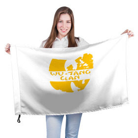 Флаг 3D с принтом Wu Tang Clan в Тюмени, 100% полиэстер | плотность ткани — 95 г/м2, размер — 67 х 109 см. Принт наносится с одной стороны | method man | tang clan | wu tang clan