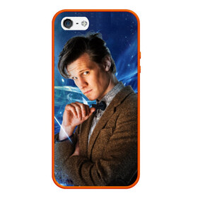 Чехол силиконовый для Телефон Apple iPhone 5/5S с принтом 11th Doctor Who в Тюмени, Силикон | Область печати: задняя сторона чехла, без боковых панелей | doctor who | matt | smith | tardis | временной поток | доктор кто | мэтт | смит | тардис