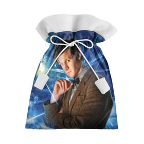 Подарочный 3D мешок с принтом 11th Doctor Who в Тюмени, 100% полиэстер | Размер: 29*39 см | doctor who | matt | smith | tardis | временной поток | доктор кто | мэтт | смит | тардис