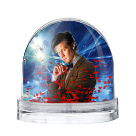 Водяной шар с принтом 11th Doctor Who в Тюмени, Пластик | Изображение внутри шара печатается на глянцевой фотобумаге с двух сторон | doctor who | matt | smith | tardis | временной поток | доктор кто | мэтт | смит | тардис