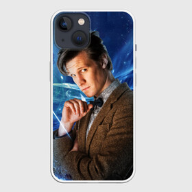 Чехол для iPhone 13 с принтом 11th Doctor Who в Тюмени,  |  | doctor who | matt | smith | tardis | временной поток | доктор кто | мэтт | смит | тардис