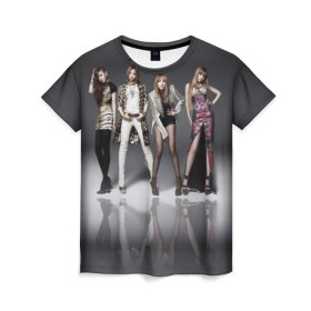 Женская футболка 3D с принтом K-pop девушки в Тюмени, 100% полиэфир ( синтетическое хлопкоподобное полотно) | прямой крой, круглый вырез горловины, длина до линии бедер | 2ne1 | cl | cl корея | k pop | айдолы | девушка | кей поп | корейская | корейцы | корея | кпоп | попса | южная