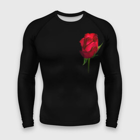 Мужской рашгард 3D с принтом Розы за спиной в Тюмени,  |  | за спиной | любовь | подарок | роза | розы | сюрприз | цветы | чувства