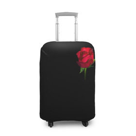 Чехол для чемодана 3D с принтом Розы за спиной в Тюмени, 86% полиэфир, 14% спандекс | двустороннее нанесение принта, прорези для ручек и колес | за спиной | любовь | подарок | роза | розы | сюрприз | цветы | чувства