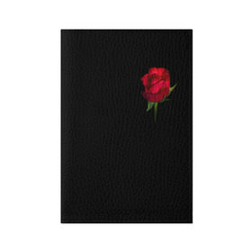 Обложка для паспорта матовая кожа с принтом Розы за спиной в Тюмени, натуральная матовая кожа | размер 19,3 х 13,7 см; прозрачные пластиковые крепления | за спиной | любовь | подарок | роза | розы | сюрприз | цветы | чувства