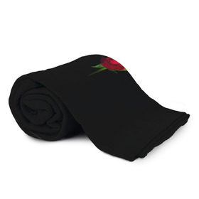 Плед 3D с принтом Розы за спиной в Тюмени, 100% полиэстер | закругленные углы, все края обработаны. Ткань не мнется и не растягивается | за спиной | любовь | подарок | роза | розы | сюрприз | цветы | чувства