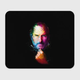 Коврик прямоугольный с принтом Стив Джобс в Тюмени, натуральный каучук | размер 230 х 185 мм; запечатка лицевой стороны | apple | знаменитость | лидер | очки | поп арт | портрет | рука | стив джобс | яблоко