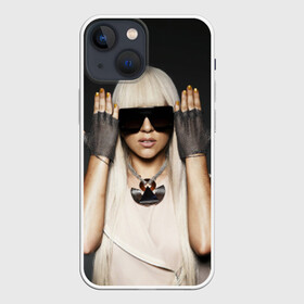 Чехол для iPhone 13 mini с принтом Lady Gaga в Тюмени,  |  | lady gaga | блондинка | звезда | знаменитость | леди гаага | очки | певица | поп | эпатаж | эпатажная