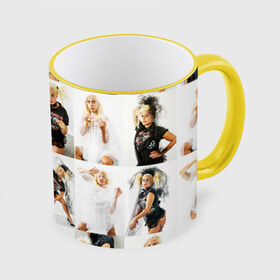 Кружка 3D с принтом Lady Gaga в Тюмени, керамика | ёмкость 330 мл | lady gaga | белая | блондинка | звезда | знаменитость | коллаж | леди гаага | невеста | палец | певица | показывает | поп | свадьба | средний | фата | черная | эпатаж | эпатажная