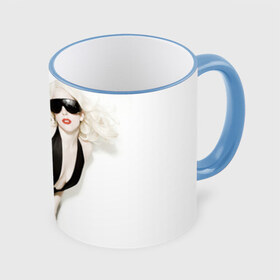 Кружка 3D с принтом Lady Gaga в Тюмени, керамика | ёмкость 330 мл | lady gaga | блондинка | звезда | знаменитость | леди гаага | певица | поп | эпатаж | эпатажная