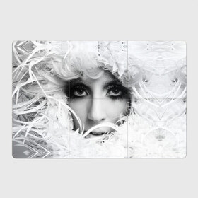 Магнитный плакат 3Х2 с принтом Lady Gaga в Тюмени, Полимерный материал с магнитным слоем | 6 деталей размером 9*9 см | lady gaga | белые | блондинка | звезда | знаменитость | леди гаага | певица | перья | поп | эпатаж | эпатажная