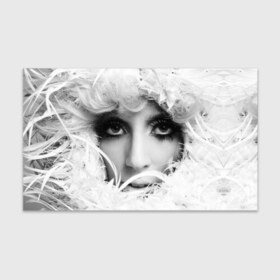 Бумага для упаковки 3D с принтом Lady Gaga в Тюмени, пластик и полированная сталь | круглая форма, металлическое крепление в виде кольца | lady gaga | белые | блондинка | звезда | знаменитость | леди гаага | певица | перья | поп | эпатаж | эпатажная