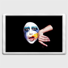 Магнит 45*70 с принтом Lady Gaga в Тюмени, Пластик | Размер: 78*52 мм; Размер печати: 70*45 | lady gaga | взгляд | звезда | знаменитость | леди гаага | певица | поп | портрет | эпатаж | эпатажная