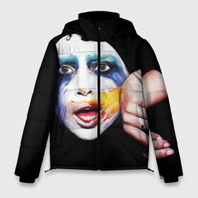 Мужская зимняя куртка 3D с принтом Lady Gaga в Тюмени, верх — 100% полиэстер; подкладка — 100% полиэстер; утеплитель — 100% полиэстер | длина ниже бедра, свободный силуэт Оверсайз. Есть воротник-стойка, отстегивающийся капюшон и ветрозащитная планка. 

Боковые карманы с листочкой на кнопках и внутренний карман на молнии. | lady gaga | взгляд | звезда | знаменитость | леди гаага | певица | поп | портрет | эпатаж | эпатажная