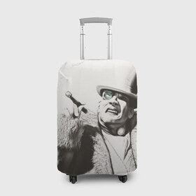 Чехол для чемодана 3D с принтом Penguin в Тюмени, 86% полиэфир, 14% спандекс | двустороннее нанесение принта, прорези для ручек и колес | penguin | комиксы | пингвин
