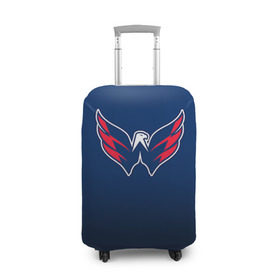 Чехол для чемодана 3D с принтом Вашингтон Кэпиталз 1 в Тюмени, 86% полиэфир, 14% спандекс | двустороннее нанесение принта, прорези для ручек и колес | nhl | вашингтон кэпиталз | нхл | хоккеист | хоккей
