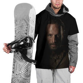 Накидка на куртку 3D с принтом Рик Граймс в Тюмени, 100% полиэстер |  | Тематика изображения на принте: зомби
