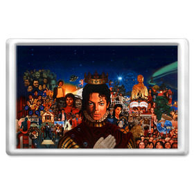 Магнит 45*70 с принтом Michael Jackson в Тюмени, Пластик | Размер: 78*52 мм; Размер печати: 70*45 | Тематика изображения на принте: майкл джексон