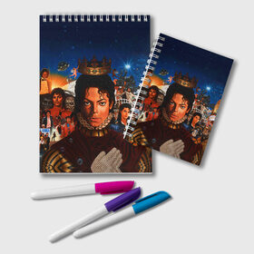 Блокнот с принтом Michael Jackson в Тюмени, 100% бумага | 48 листов, плотность листов — 60 г/м2, плотность картонной обложки — 250 г/м2. Листы скреплены удобной пружинной спиралью. Цвет линий — светло-серый
 | Тематика изображения на принте: майкл джексон