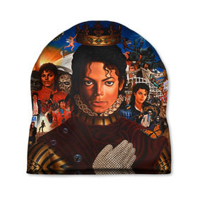 Шапка 3D с принтом Michael Jackson в Тюмени, 100% полиэстер | универсальный размер, печать по всей поверхности изделия | майкл джексон