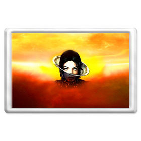 Магнит 45*70 с принтом Michael Jackson в Тюмени, Пластик | Размер: 78*52 мм; Размер печати: 70*45 | майкл джексон