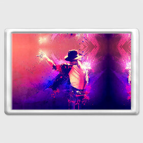 Магнит 45*70 с принтом Michael Jackson в Тюмени, Пластик | Размер: 78*52 мм; Размер печати: 70*45 | джексон | майкл