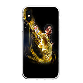 Чехол для iPhone XS Max матовый с принтом Michael Jackson в Тюмени, Силикон | Область печати: задняя сторона чехла, без боковых панелей | майкл джексон