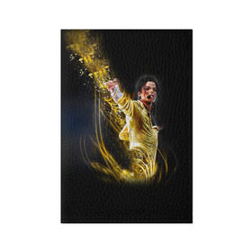Обложка для паспорта матовая кожа с принтом Michael Jackson в Тюмени, натуральная матовая кожа | размер 19,3 х 13,7 см; прозрачные пластиковые крепления | Тематика изображения на принте: майкл джексон