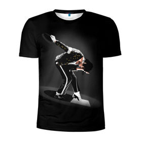 Мужская футболка 3D спортивная с принтом Michael Jackson в Тюмени, 100% полиэстер с улучшенными характеристиками | приталенный силуэт, круглая горловина, широкие плечи, сужается к линии бедра | майкл джексон