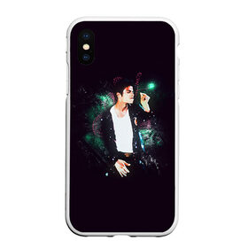 Чехол для iPhone XS Max матовый с принтом Michael Jackson в Тюмени, Силикон | Область печати: задняя сторона чехла, без боковых панелей | майкл джексон