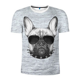 Мужская футболка 3D спортивная с принтом Милый бульдог в Тюмени, 100% полиэстер с улучшенными характеристиками | приталенный силуэт, круглая горловина, широкие плечи, сужается к линии бедра | baby | dog | sweet | бульдог | девушке | собачка