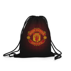 Рюкзак-мешок 3D с принтом Манчестер Юнайтед в Тюмени, 100% полиэстер | плотность ткани — 200 г/м2, размер — 35 х 45 см; лямки — толстые шнурки, застежка на шнуровке, без карманов и подкладки | манчестер юнайтед | футбол