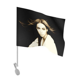 Флаг для автомобиля с принтом Beyonce в Тюмени, 100% полиэстер | Размер: 30*21 см | beyonce | бейонсе | музыка