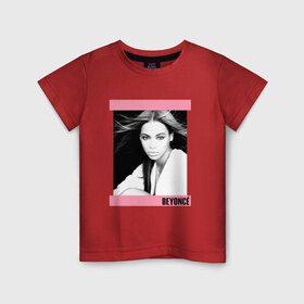Детская футболка хлопок с принтом Beyonce в Тюмени, 100% хлопок | круглый вырез горловины, полуприлегающий силуэт, длина до линии бедер | beyonce | бейонсе | музыка